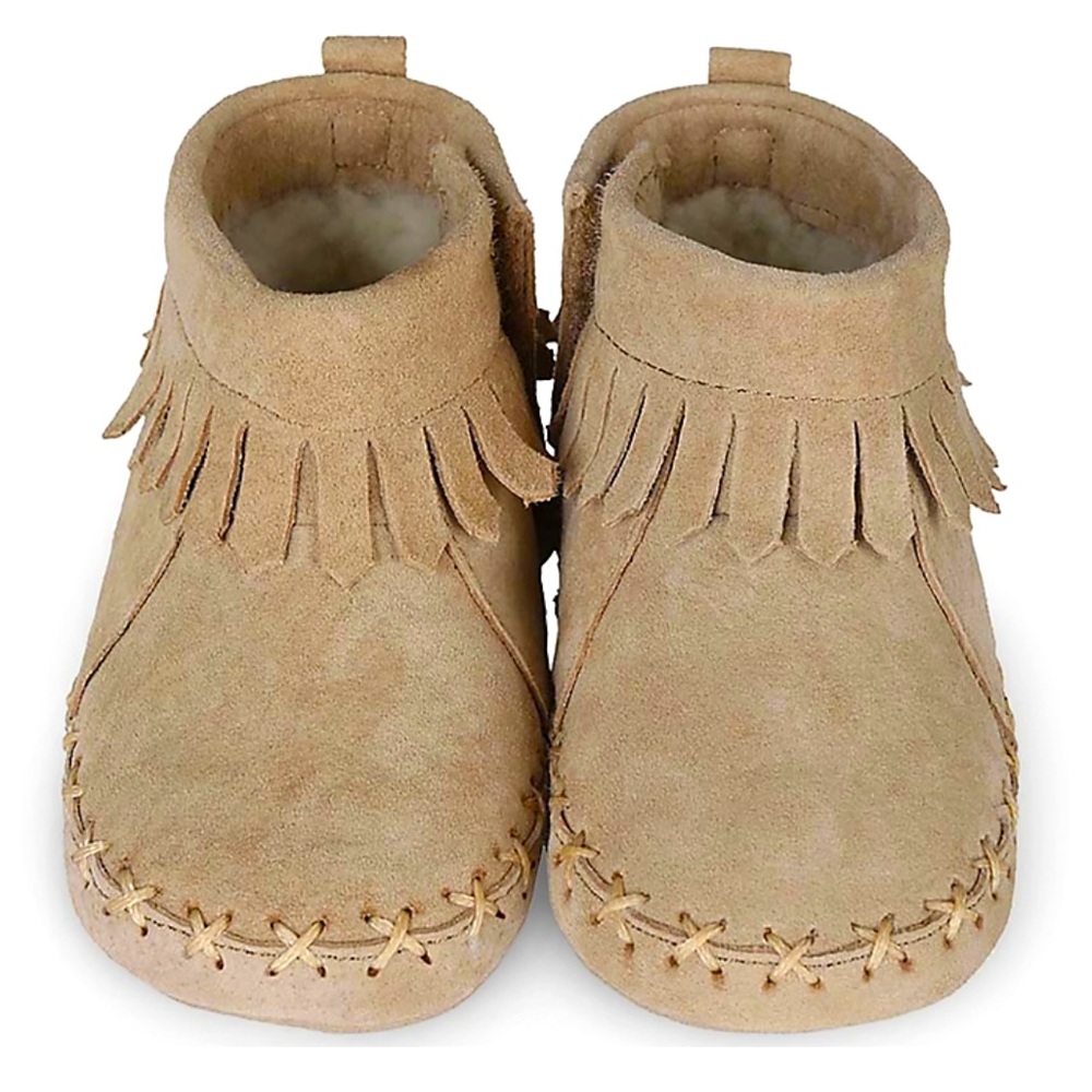 Robeez Moccasins Soft Soles Size 18-24 months Taupe